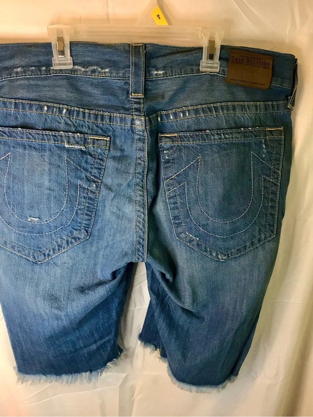 TRUE RELIGION Geno Cut Off Short Made in the USA Sz 36 36X12